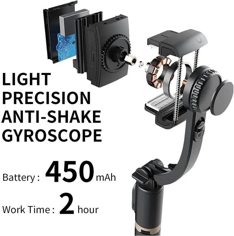 Ultimate Creator Combo – Gimbal Stabilizer + Premium Mic